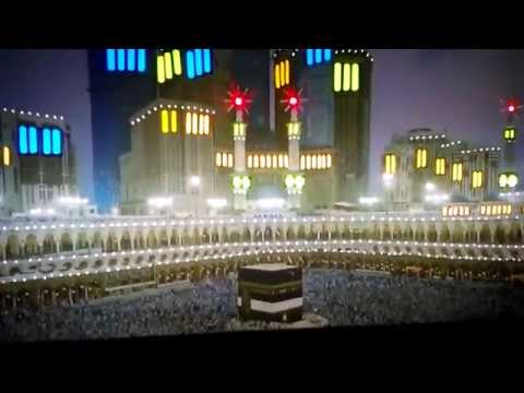 Download Video Frame Kaligrafi Mekah dengan lampu yang indah
