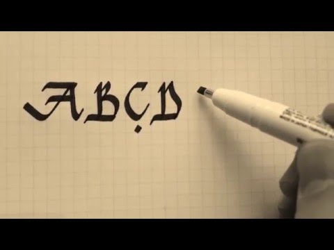 Download Video Kaligrafi büyük harf teknikleri  6.ders harfleri (ABÇDEF)