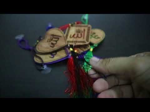 Download Video Gantungan Mobil Kayu Allah Muhammad Kaligrafi