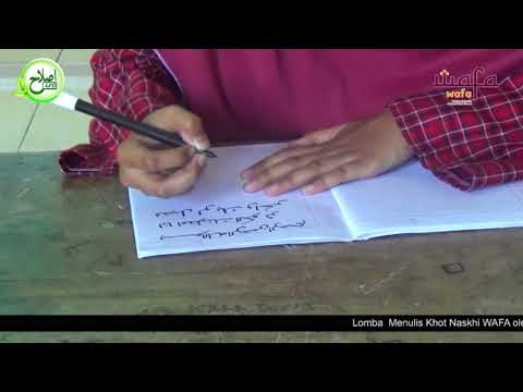 Download Video Menulis Khat Naskhi WAFA oleh Trinanda Yulianti Putri SDIT Permata Kraksaan Probolinggo Jawa timur