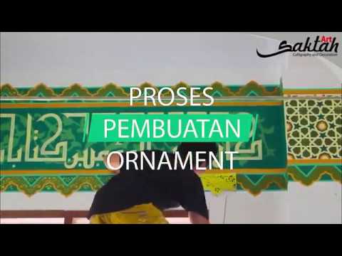 Download Video proses pembuatan kaligrafi masjid saktah art project part 2 #dinding