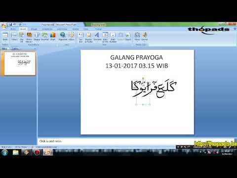 Download Video THOPADS – Cara Menulis Nama Arab Kaligrafi Dengan Power Point 2007