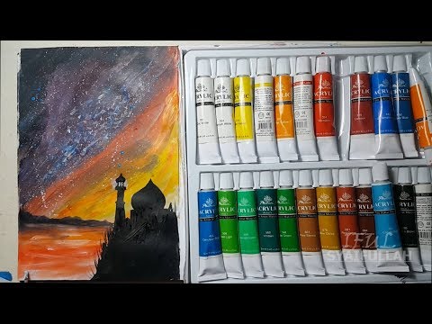 Download Video Belajar Melukis Galaxy-painting