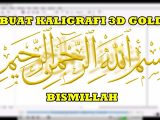 Download Video Buat Kaligrafi 3D Gold Bismillah – By Derry Nuryawan