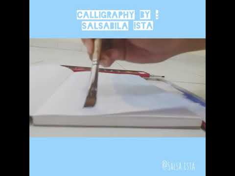 Download Video [Full video ] KALIGRAFI "Ramadhan Kareem " dan Mahfudzat with WaterColour Painting