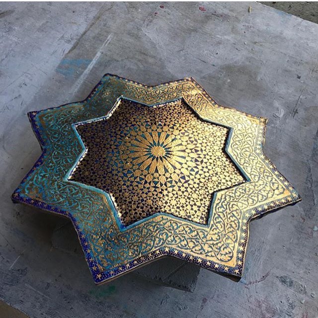 By @borisaldridge .
.
.
.
.
.
.
.#art#pattern#gilding#tezhip#geometry#sacredgeom…
