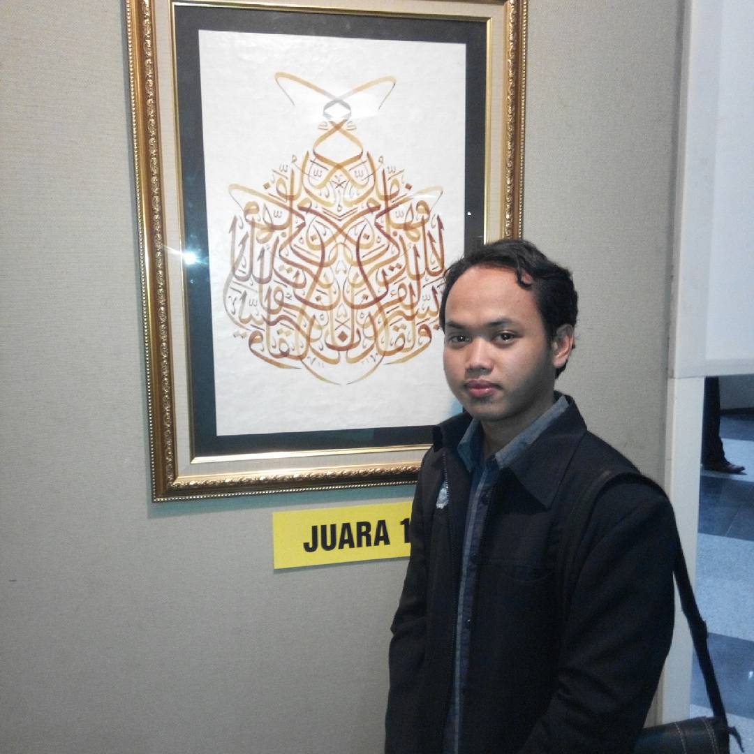 Karya Kaligrafi Jakarta indonesia…- Huda Purnawadi –  karya kaligrafi kompetisi Waraq Muqohhar