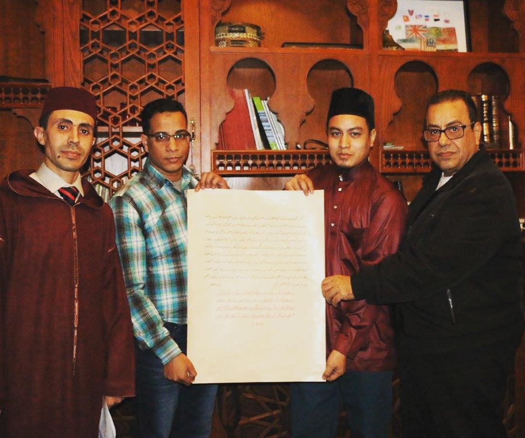 Karya Kaligrafi Ruq’ah Ijaza for my student Yusuf Muhammad from Thailand – El-Halqa Foundation….- H Mokhtar