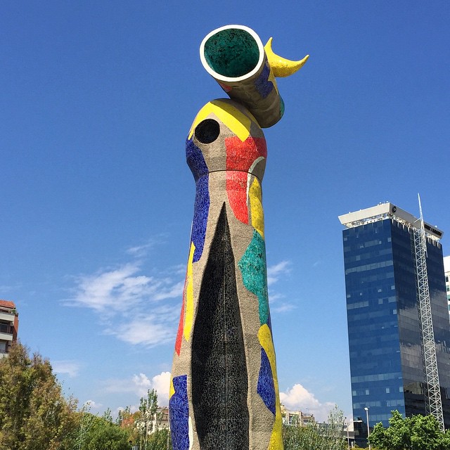 Download Kaligrafi Karya Kaligrafer Kristen Joan Miro sculpture at the Joan Miro park in Barcelona #joanmiro #surrealism #ar…-Wissam