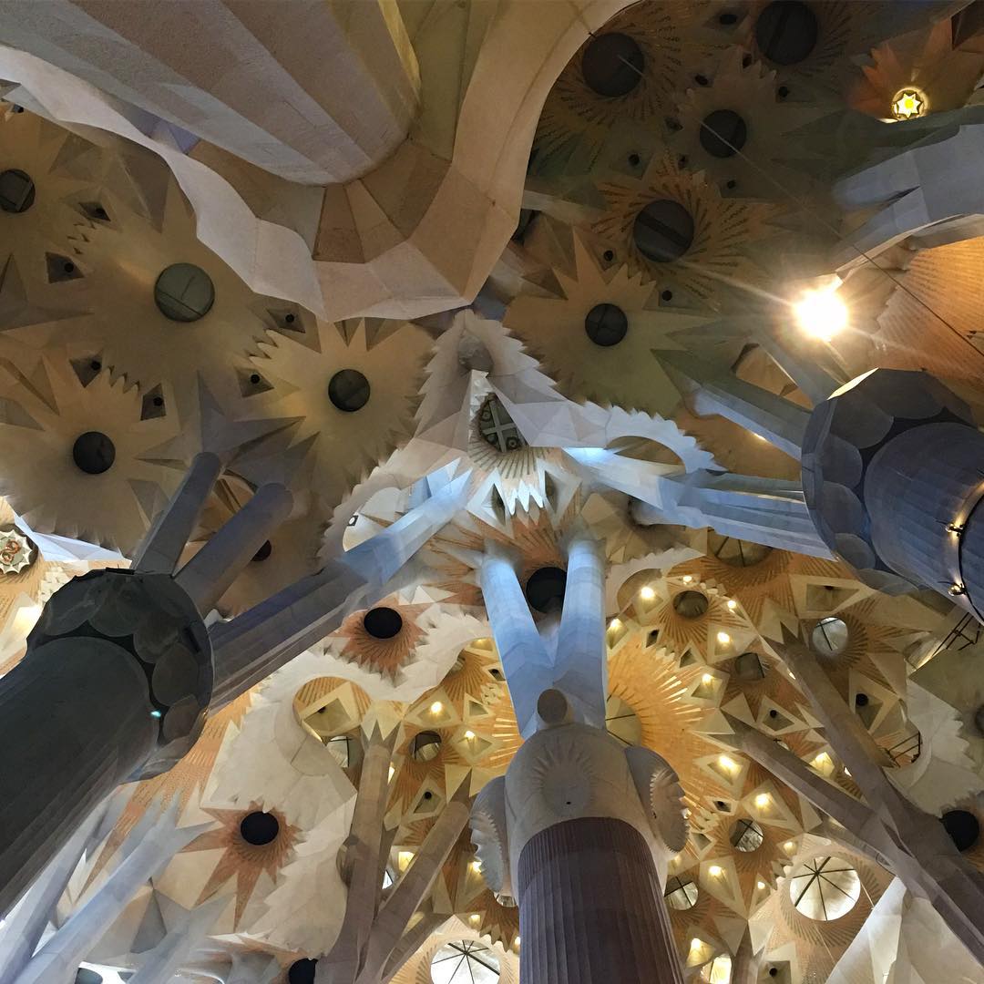 Download Kaligrafi Karya Kaligrafer Kristen Sagrada Familia by Gaudí, it’s the most crazy interior I’ve ever seen, it’s a be…-Wissam