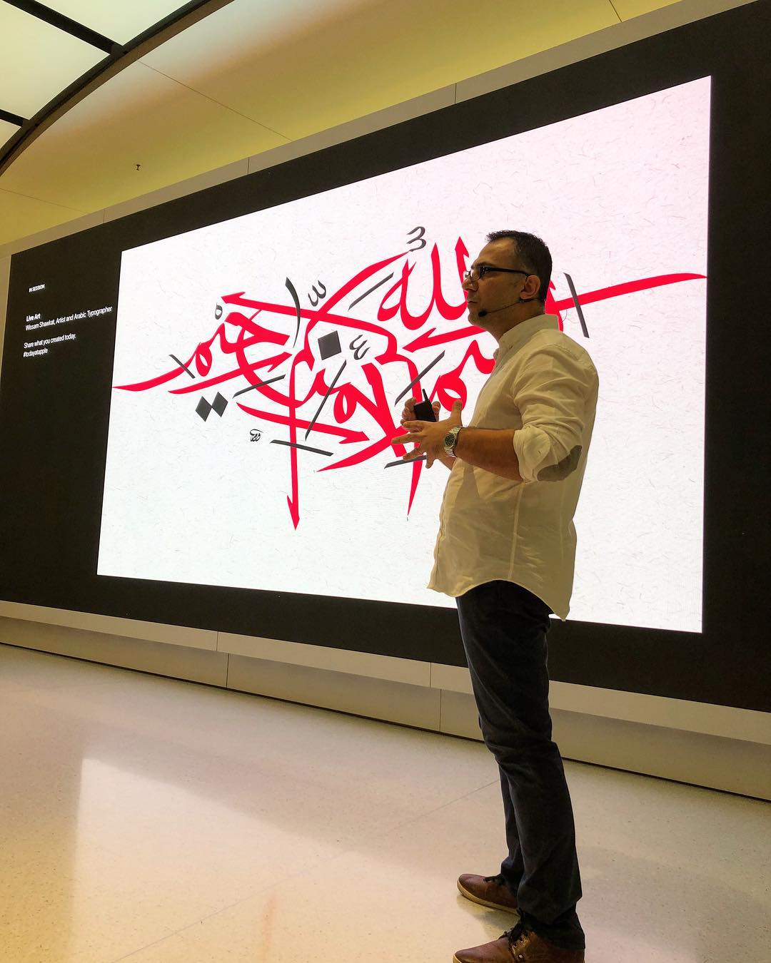 Download Kaligrafi Karya Kaligrafer Kristen Thanks for every one who attended my session at @apple Apple store dubai mall, t…-Wissam