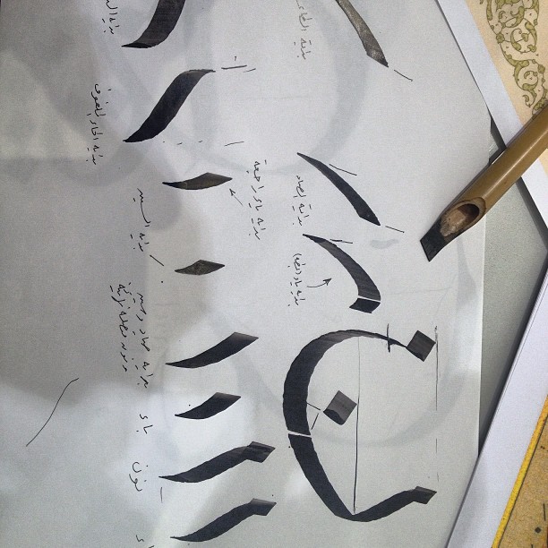 Download Kaligrafi Karya Kaligrafer Kristen The advanced Thuluth workshop in Dubai, Ara Gallery…-Wissam
