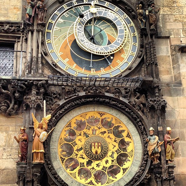 Download Kaligrafi Karya Kaligrafer Kristen The famous astronomical clock tower in Prague with zodiac complications…-Wissam