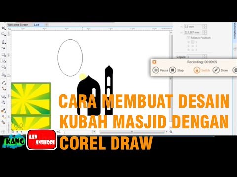 Download Video Cara Membuat Desain Kubah Masjid Sederhana Corel Draw X7
