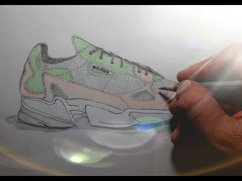 Download Video Menggambar sepatu (draw shoes) with color pencil
