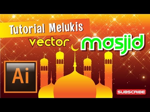 Download Video TUTORIAL MELUKIS VECTOR MASJID | Tutorial Adobe Illustrator CC