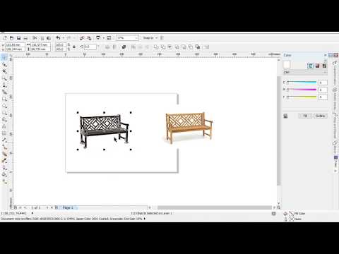 Download Video Tutorial corel draw membuat line art kursi