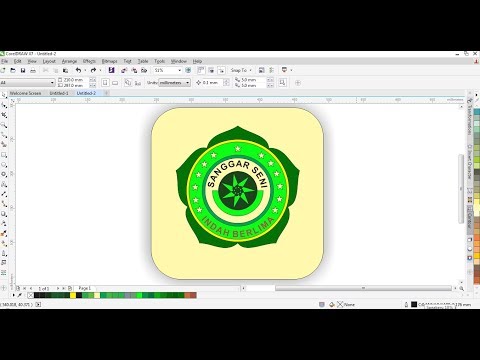 Download Video cara membuat desain logo menggunakan coreldraw