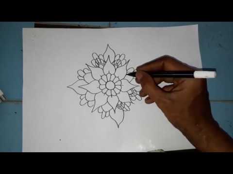 Download Video menggambar motif mandala