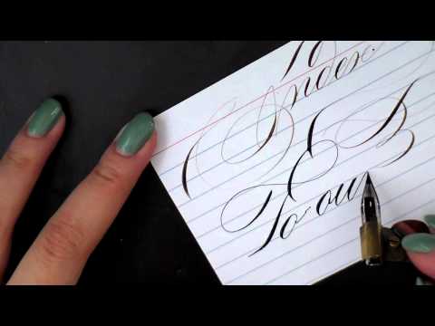 Download Video 3. Pointed Pen Calligraphy 101: Paper, Ink and other supplies