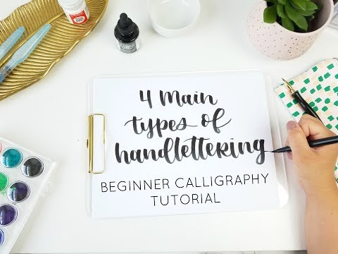 Download Video 4 Types of Handlettering | Beginner Calligraphy Tutorial