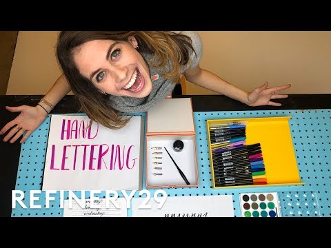 Download Video 5 Days of Calligraphy Hand Lettering | Try Living With Lucie | Refinery29
