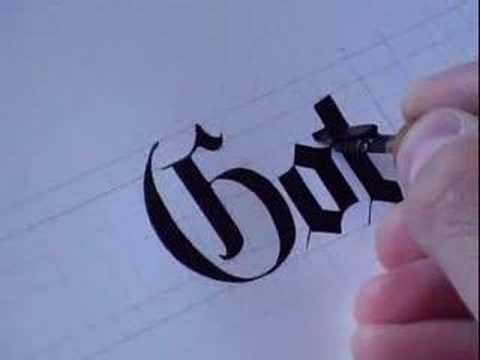 Download Video A Calligraphy Clip in Gothic Style
