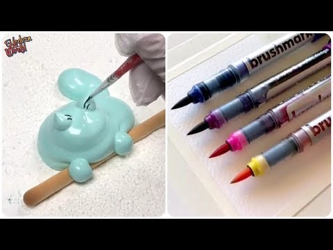 Download Video Amazing Art Video #40🍓 Most Satisfying Lettering Calligraphy Drawing Watercolour! Talented people