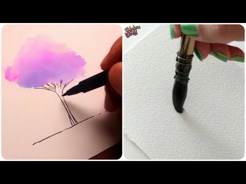 Download Video Amazing Art Video #66 🍒 Most Satisfying Lettering and Calligraphy! Drawing Watercolour!