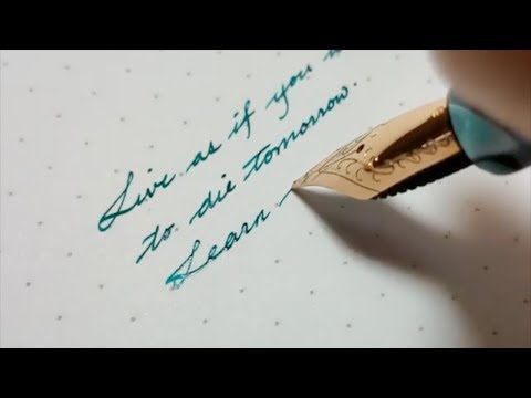Download Video Beautiful Handwriting with Fountain Pen | Fountain Pen Calligraphy