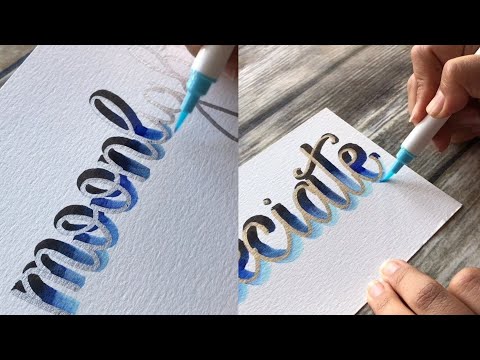Download Video Best calligraphy lettering with a marker pen