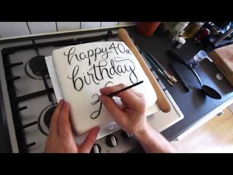 Download Video Birthday Cake Calligraphy | Letter Everything #08