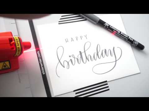 Download Video Birthday Card Brush Lettering with Pieces Calligraphy