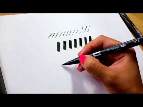 Download Video Brush calligraphy tips: How to hold your brush pen at an angle