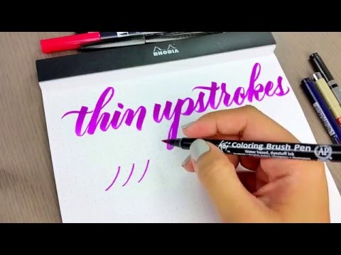 Download Video Brush calligraphy tips: How to improve your thin upstrokes