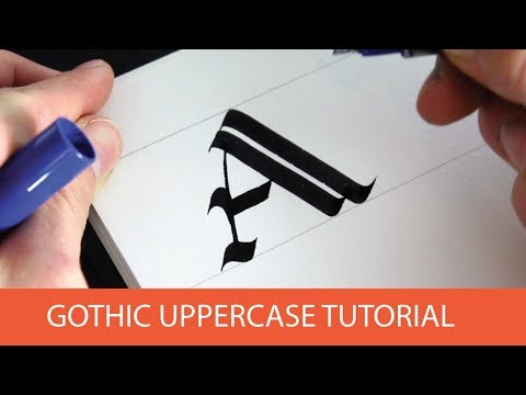 Download Video Calligraphy Alphabet Tutorial – Gothic Upper Case Letters for Beginners