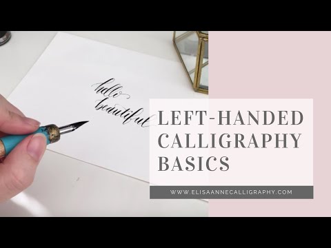 Download Video Calligraphy Basics from a Left Handed Calligrapher || 15 Minute Overview