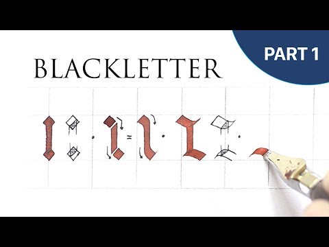 Download Video Calligraphy Lesson: Blackletter (Part 1) | Tri Le