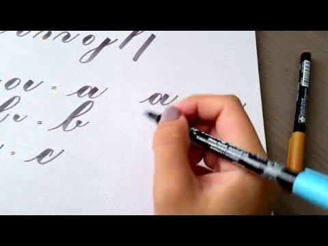 Download Video Calligraphy tips: Connecting basic strokes to form letters