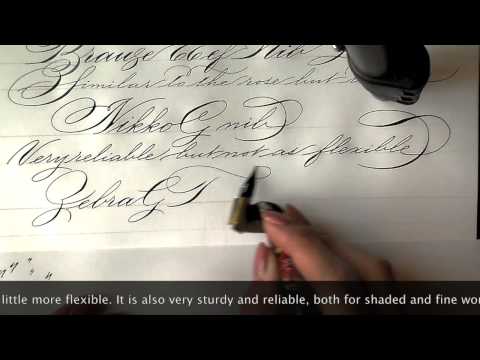 Download Video Comparison between popular Calligraphy nibs