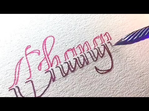 Download Video Drawing Calligraphy with a GLASS PEN