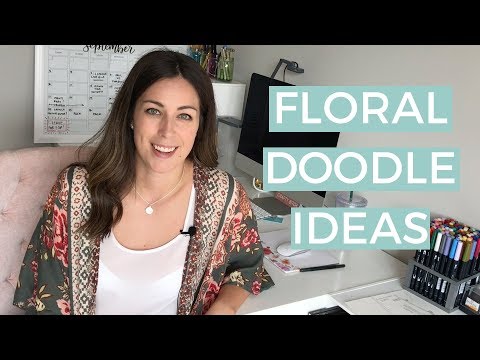 Download Video Easy Floral Doodles To Add To Your Calligraphy  | The Happy Ever Crafter