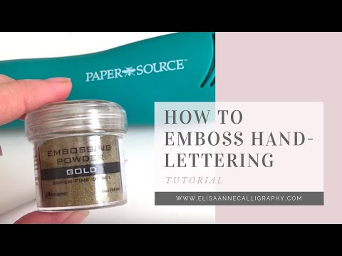 Download Video Embossing Calligraphy & Hand Lettering || DIY