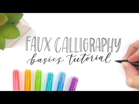 Download Video Faux Calligraphy Basics Tutorial