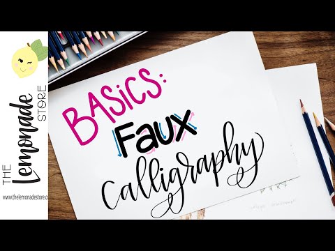 Download Video Faux Calligraphy Basics and Getting to Know Me…Why I Started Lettering