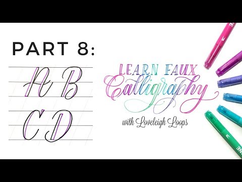 Download Video Faux Calligraphy: Capital A, B, C, D