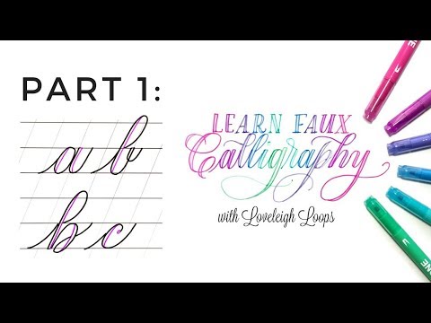 Download Video Faux Calligraphy: a, b, c
