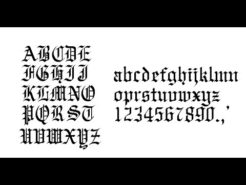 Download Video Gothic Calligraphy Step by Step //  Old English calligraphy.
