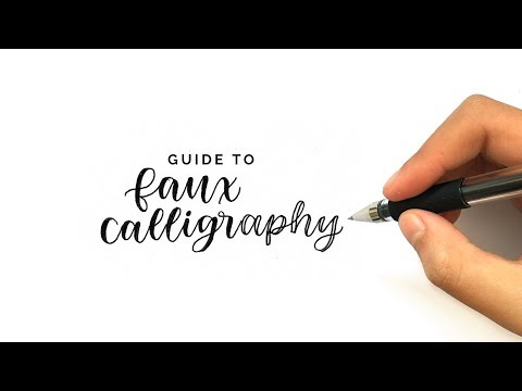 Download Video Guide to Faux Calligraphy