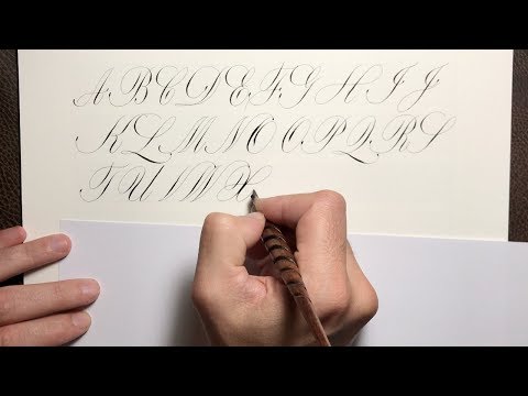 Download Video HOW TO WRITE COPPERPLATE SCRIPT CALLIGRAPHY (STRAIGHT PEN HOLDER)